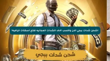 اشحن شدات ببجي الآن واكسب آلاف الشدات المجانية لفتح أسكنات خرافية!